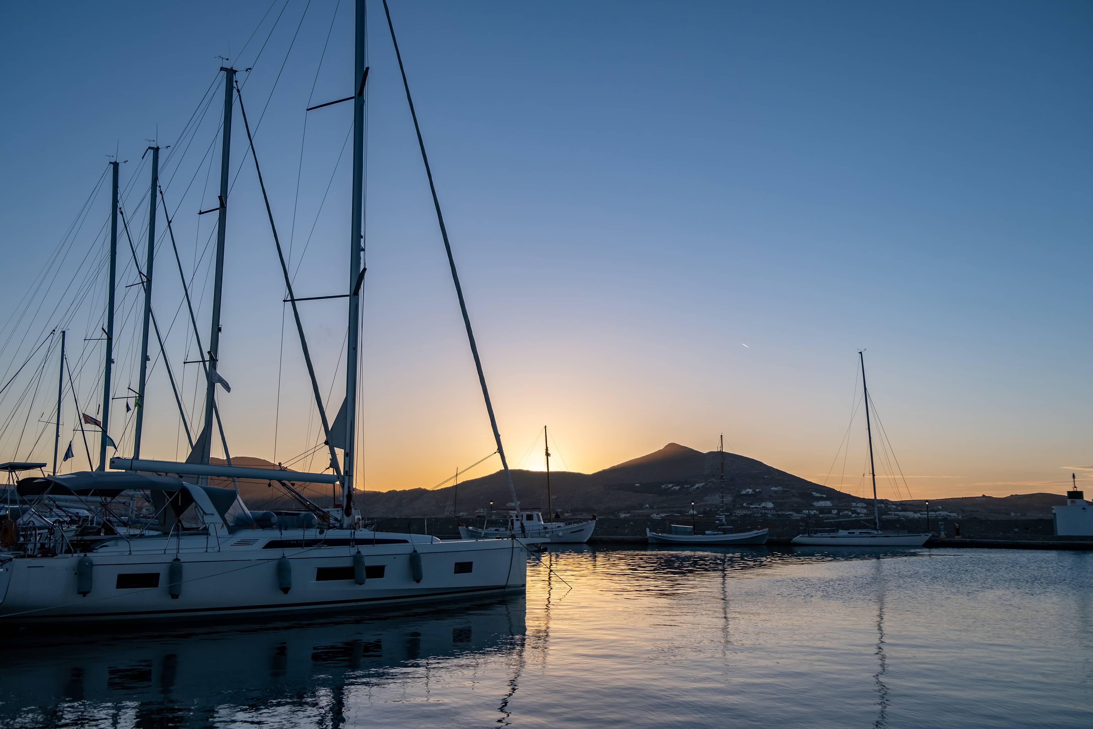 Mooring area at Porto Naoussa