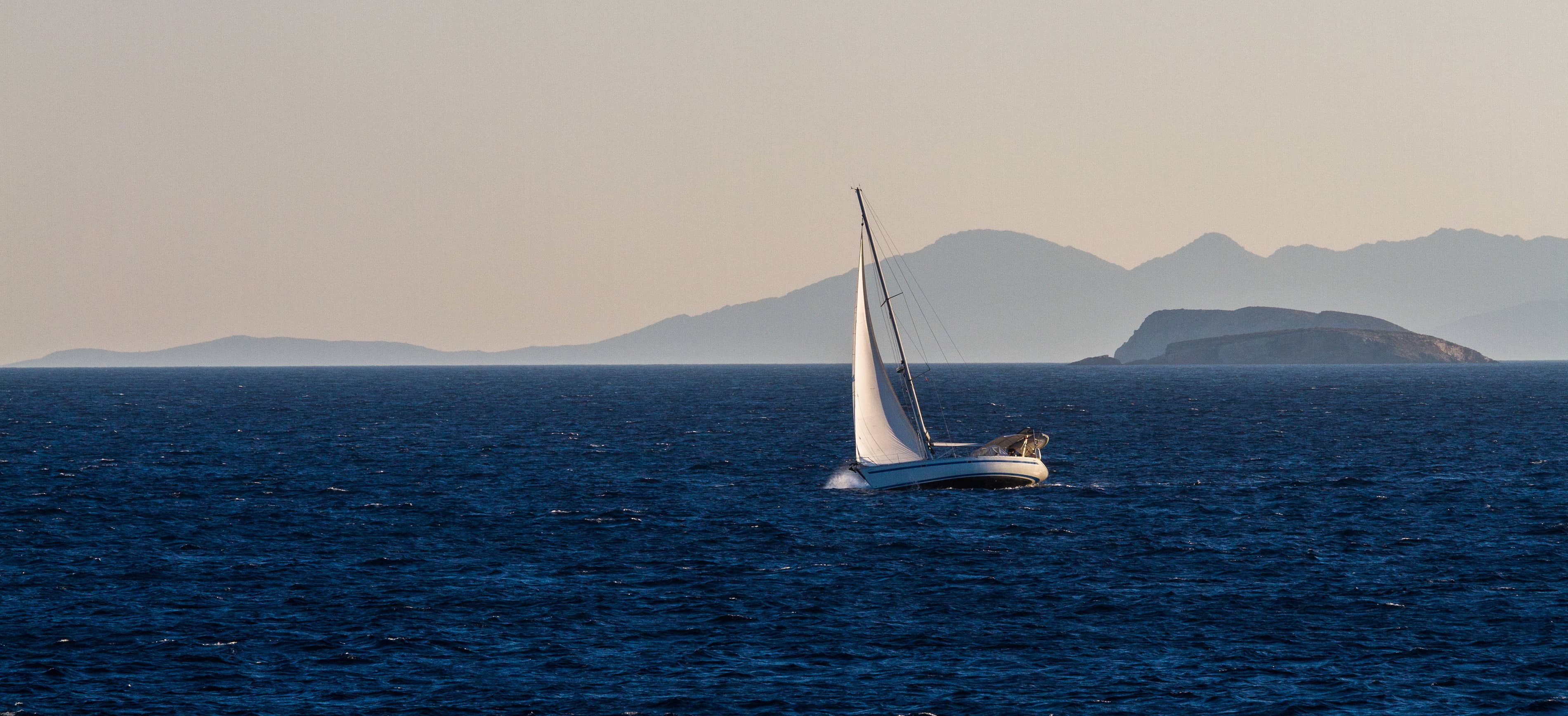 Boats moored at Porto Naoussa